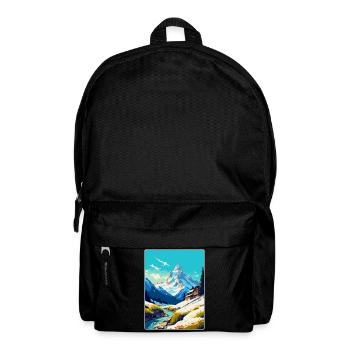 Chamonix Frankreich Vintage Reiseposter Souvenir WPA - Rucksack - Schwarz - Vorne