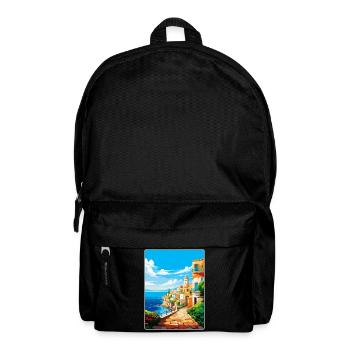 Héraklion Grèce Affiche de voyage vintage souvenir - Sac à dos - noir - Devant