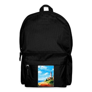 Faro Portugal Affiche de voyage vintage WPA Souvenir - Sac à dos - noir - Devant