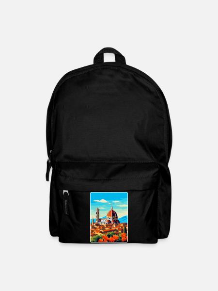 Florence Italie Affiche de voyage vintage Souvenir WPA - Sac à dos - noir