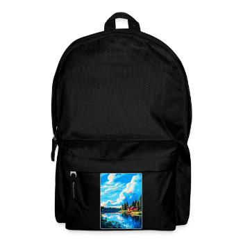 Falun Sweden Vintage Travel Poster WPA Souvenir - Backpack - black - Front