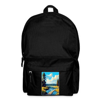 Bory Tucholskie Poland Vintage Travel Poster WPA - Backpack - black - Front