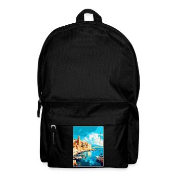 Héraklion Grèce Affiche de voyage vintage souvenir - Sac à dos - noir - Devant