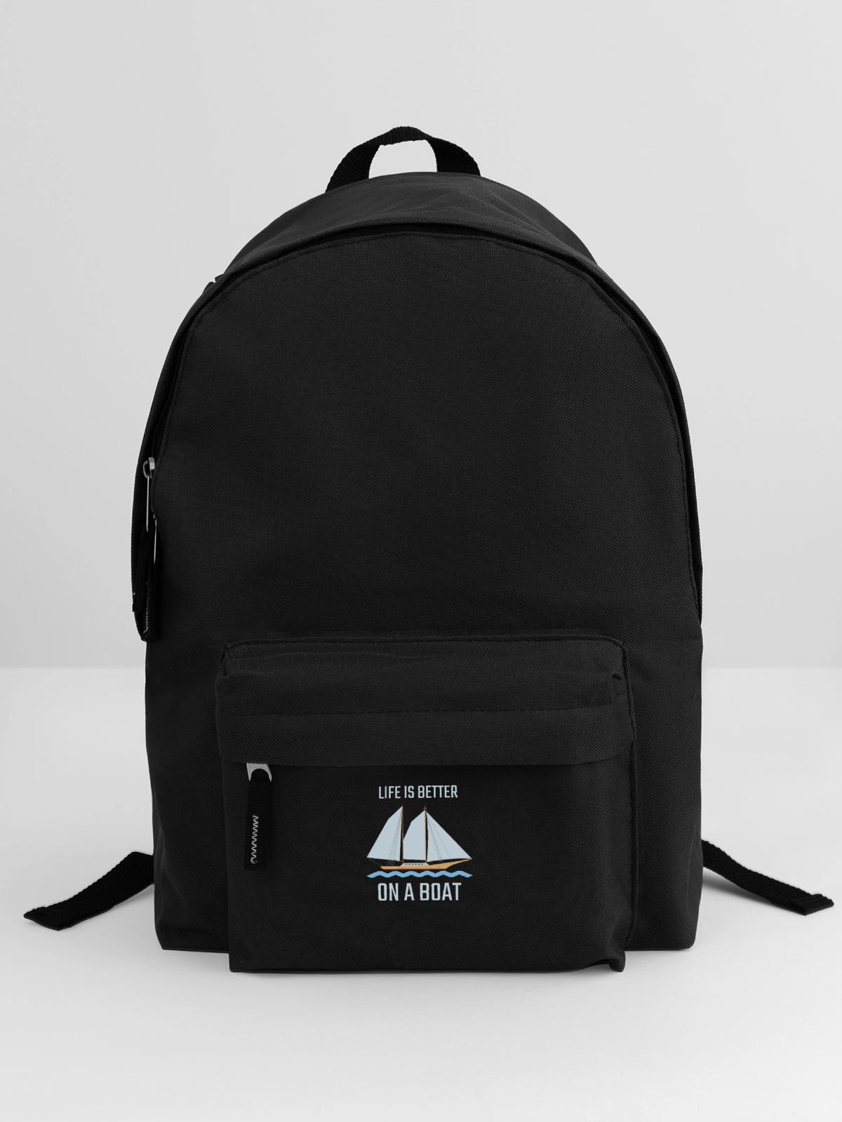 Boot Bootfahren - Rucksack - Schwarz - Vorne