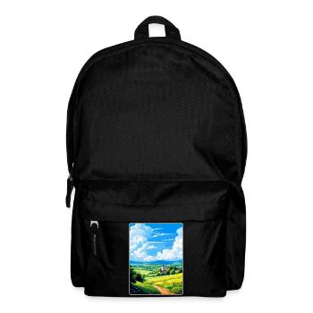 Odenwald Deutschland Vintage Reiseplakat Souvenir - Rucksack - Schwarz - Vorne