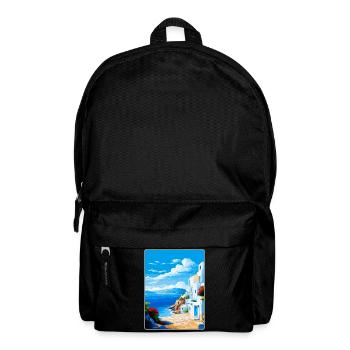 Milos Grèce Vintage Affiche de voyage WPA Souvenir - Sac à dos - noir - Devant
