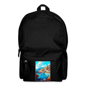 Hydra Greece Vintage Travel Poster WPA Souvenir - Backpack - black - Front