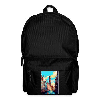 Anvers Belgique Affiche de voyage vintage Souvenir WPA - Sac à dos - noir - Devant