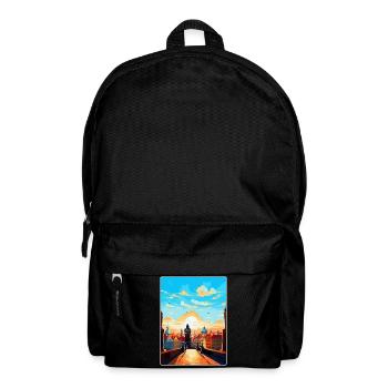 Prague Czech Republic Vintage Travel Poster WPA - Backpack - black - Front