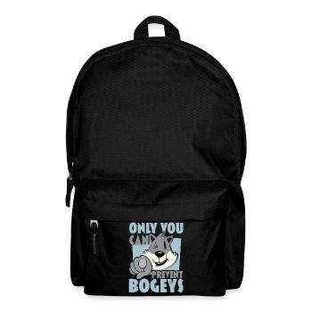 Nur du kannst die Bogeys verhindern Disc Golf Frol - Rucksack - Schwarz - Vorne