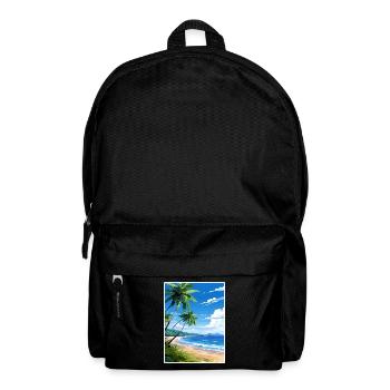 Osa Halbinsel Costa Rica Vintage Reiseposter WPA - Rucksack - Schwarz - Vorne