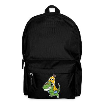 Mauvais dinosaure et jolie banane - Sac à dos - noir - Devant