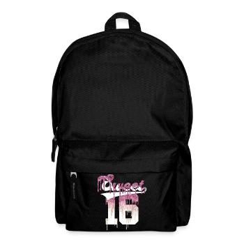 SWEET 16 FINALLY 16. GEBURTSTAG - Rucksack - Schwarz - Vorne
