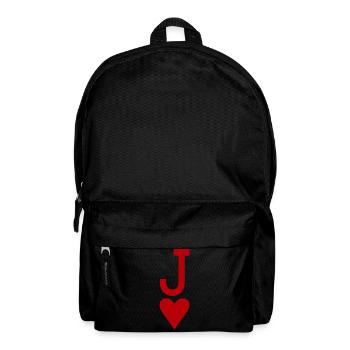 Carte à jouer au poker - Heart Jack - Sac à dos - noir - Devant