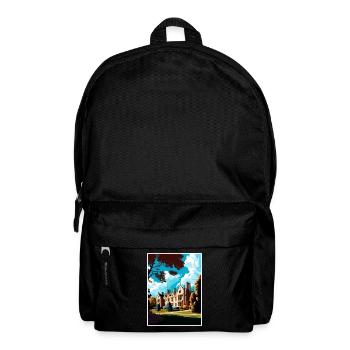 Anglesey Abbey Dekoration Vintage Reiseposter - Rucksack - Schwarz - Vorne