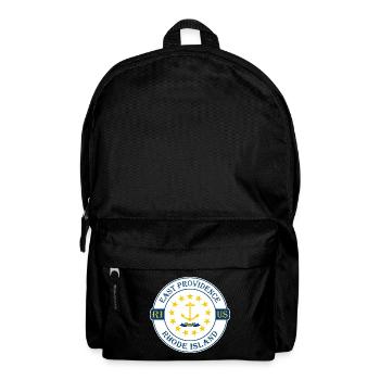 East Providence Rhode Island Flagge USA Souvenir - Rucksack - Schwarz - Vorne