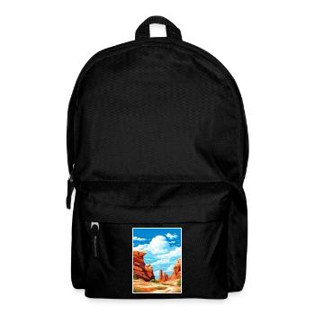Große Treppe Utah Wüste Vintage Reiseposter - Rucksack - Schwarz - Vorne