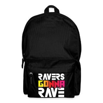Ravers Gonna Rave - Rucksack - Schwarz - Vorne