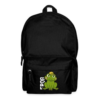 Quakender Laubfrosch Teichbewohner - Rucksack - Schwarz - Vorne
