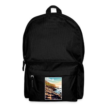 Giant S Causeway Nordirland Reiseposter - Rucksack - Schwarz - Vorne