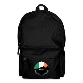 Limerick-Irland-Flaggen-Skyline-Schattenbild-Reise - Rucksack - Schwarz - Vorne