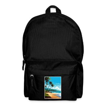 Playa Flamingo Costa Rica Vintage Reiseposter - Rucksack - Schwarz - Vorne