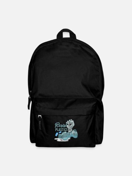 Resist Plastics Zero Waste Plastikfrei Plastik Spr - Rucksack - Schwarz