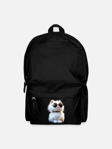 Angora Katze Weiße Angorakatze Süße Angora Katzen - Rucksack - Schwarz