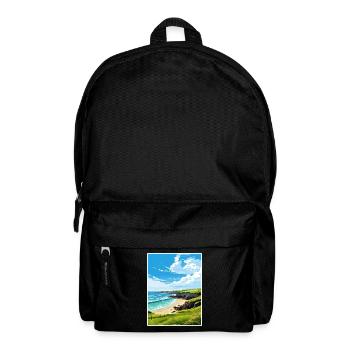Trevaunance Cove Cornwall Vintage Reiseposter - Rucksack - Schwarz - Vorne