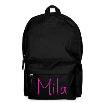 Mila Neon Script - Rucksack - Schwarz - Vorne