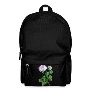 Pastellrose Botanikkunst-Print - Rucksack - Schwarz - Vorne