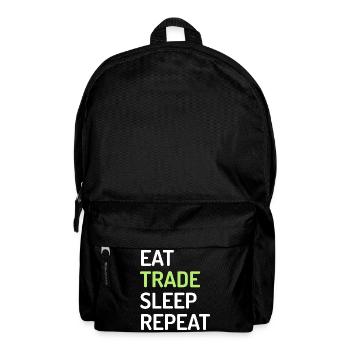 Eat Trade Sleep Repeat - Rucksack - Schwarz - Vorne