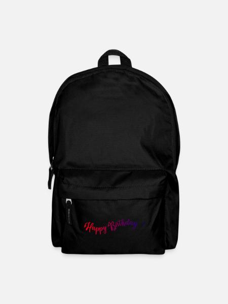 - GEBURTSTAG. HAPPY BIRTHDAY. ALLES GUTE ZUM GEBURTSTAG. - Rucksack - Schwarz