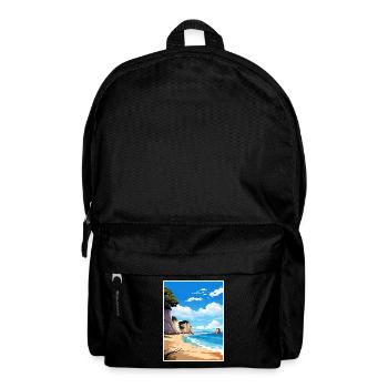 Cathedral Cove Marine Reserve Neuseeland Souvenir - Rucksack - Schwarz - Vorne