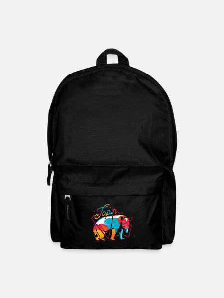 Farbenfroher Tapir Waldbewohner - Rucksack - Schwarz