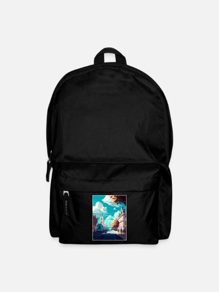 London England Vintage Reiseposter WPA Souvenir - Rucksack - Schwarz