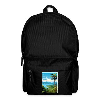 Nicoya Halbinsel Costa Rica Vintage Reiseposter - Rucksack - Schwarz - Vorne