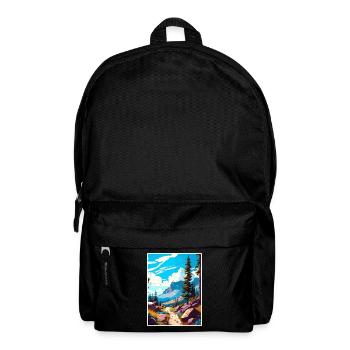 Pacific Crest Trail Kalifornien Reiseposter - Rucksack - Schwarz - Vorne