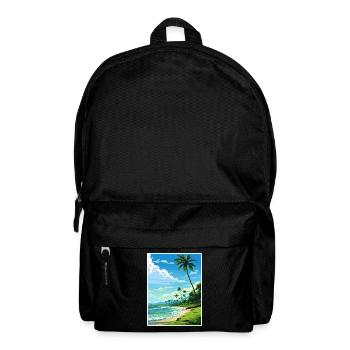 Osa Halbinsel Costa Rica Vintage Reiseposter WPA - Rucksack - Schwarz - Vorne