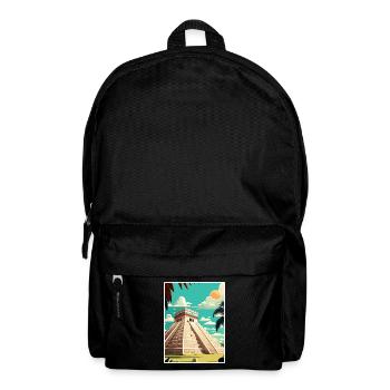 Chichen Itza Dekoration Vintage Reiseposter WPA - Rucksack - Schwarz - Vorne