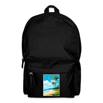 Palm Cove Beach Australien Vintage Reiseposter - Rucksack - Schwarz - Vorne
