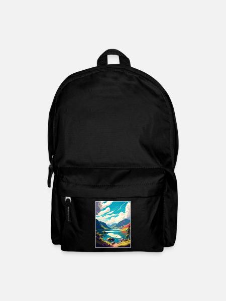 Loch Ness Schottland Vintage Reiseposter Souvenir - Rucksack - Schwarz