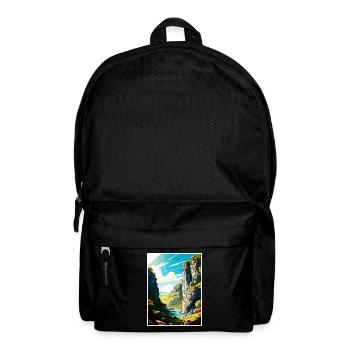Cheddar Gorge England Vintage Reiseposter WPA - Rucksack - Schwarz - Vorne