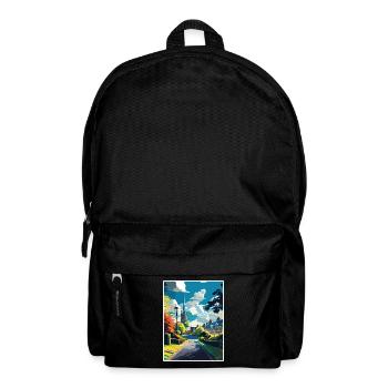Stau auf dem Wold England Vintage Reiseposter WPA - Rucksack - Schwarz - Vorne