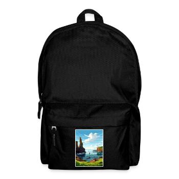 Duncansby Stacks Schottland Vintage-Reiseposter - Rucksack - Schwarz - Vorne