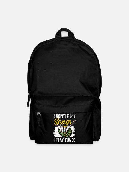 Ich spiele keine Lieder ich spiele Melodien Musike - Rucksack - Schwarz