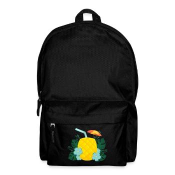 Ananas Drink - Tropischer Cocktail Sommer - Rucksack - Schwarz - Vorne