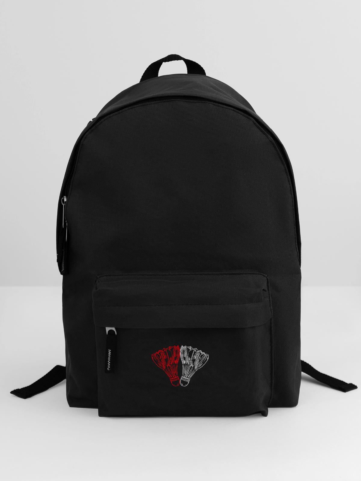 Flinker Speedminton Turnierspieler - Rucksack - Schwarz - Vorne
