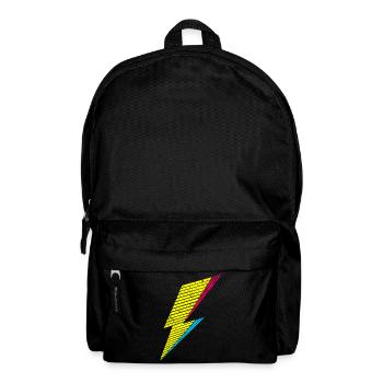 bolt of lightning 80s - Rucksack - Schwarz - Vorne