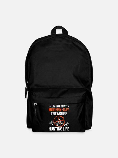 Das moderne Leben eines Schatzsuchers - Rucksack - Schwarz